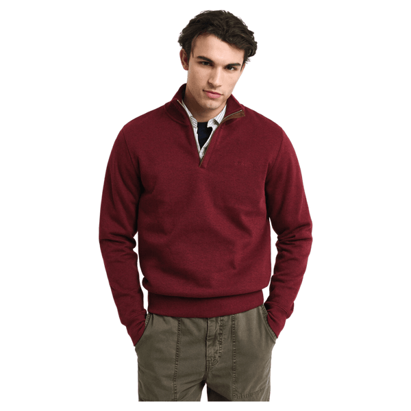 GANT Sacker Rib Half Zip Sweatshirt for Men