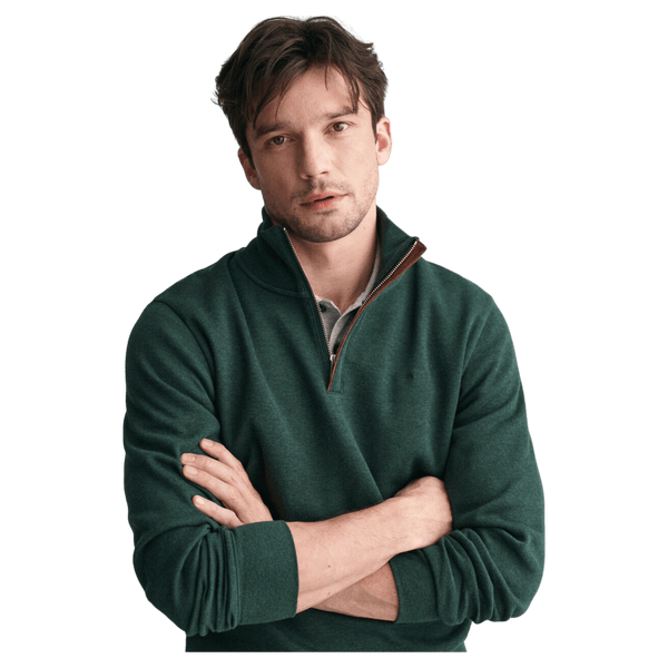 GANT Sacker Rib Half Zip Sweatshirt for Men