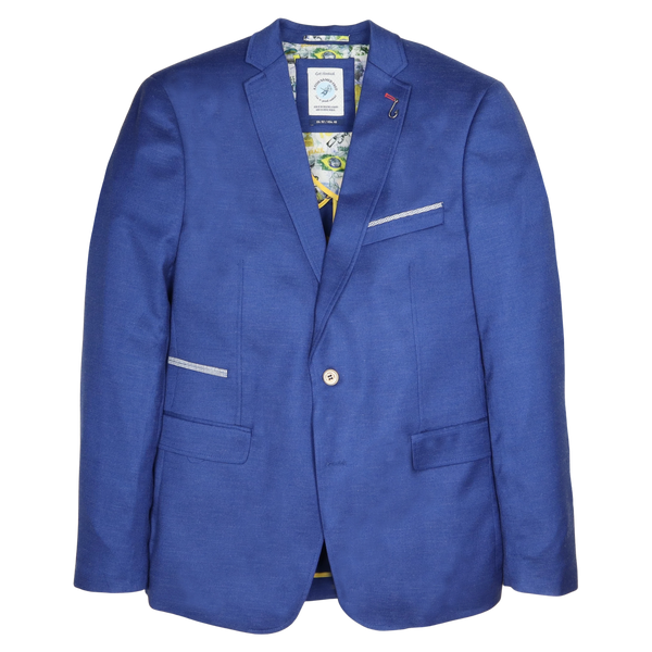A Fish Named Fred Linen Look Trim Blazer for Men
