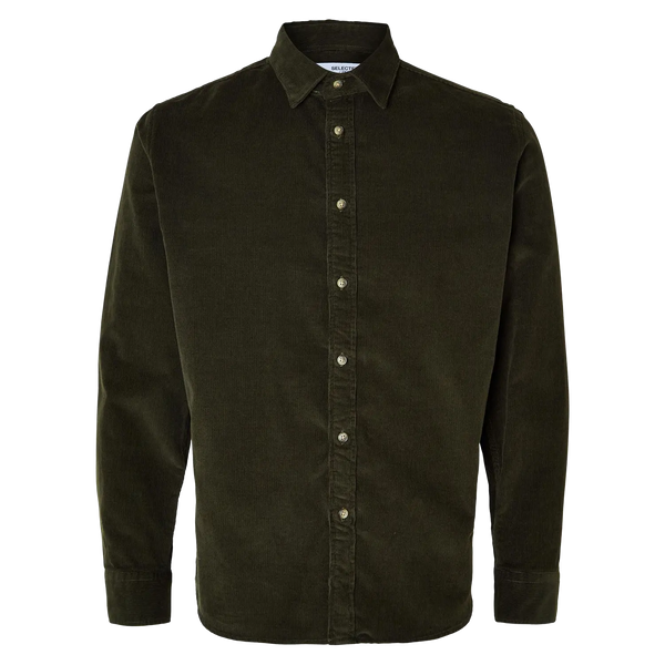 Selected Regular Owen Long Sleeve Cord Shirt