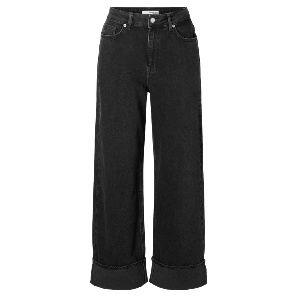 Selected Femme Roby Mid Waist Wide Leg Jeans