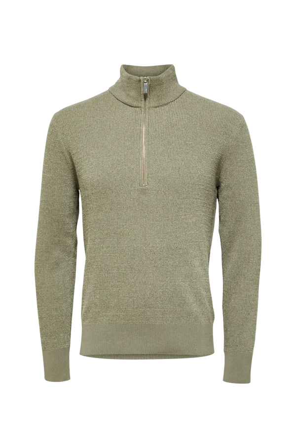 Selected Rodney High Neck 1/4 Zip Jumper