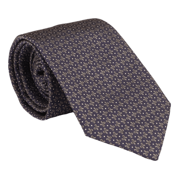 William David Small Neat Pattern Woven Tie