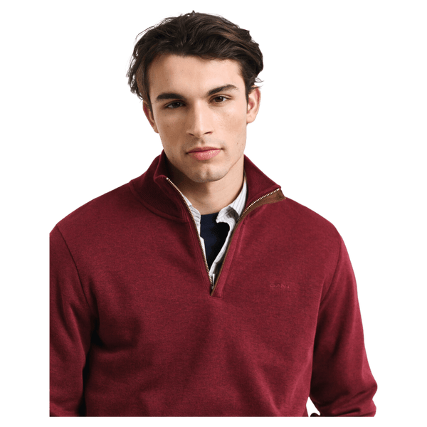 GANT Sacker Rib Half Zip Sweatshirt for Men