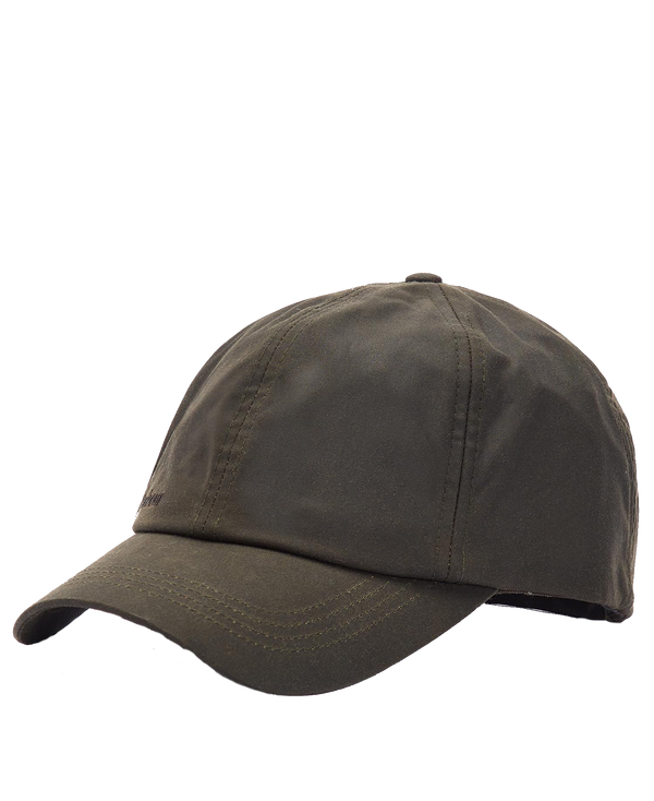 Barbour Wax Sports Cap in Olive