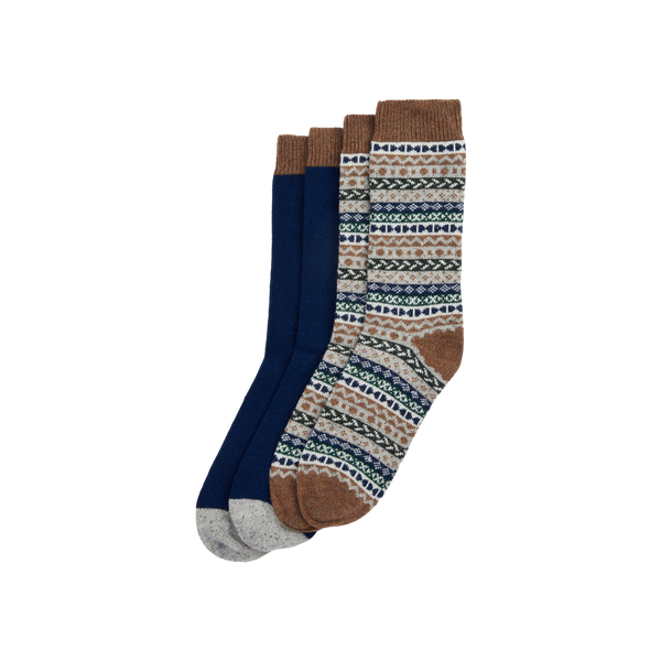 Barbour Fair Isle Socks Two Pack