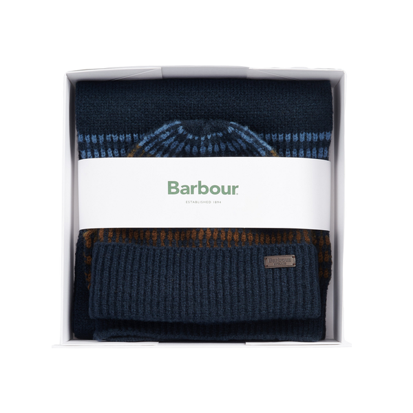 Barbour Branton Beanie & Scarf Gift Set