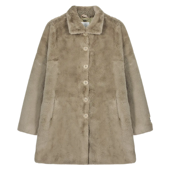 Rino & Pelle Nonna Single Breasted Faux Fur Coat