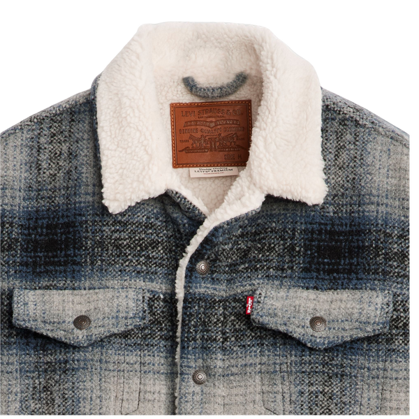 Levi s Plaid Type 3 Sherpa Truck Jacket Coes