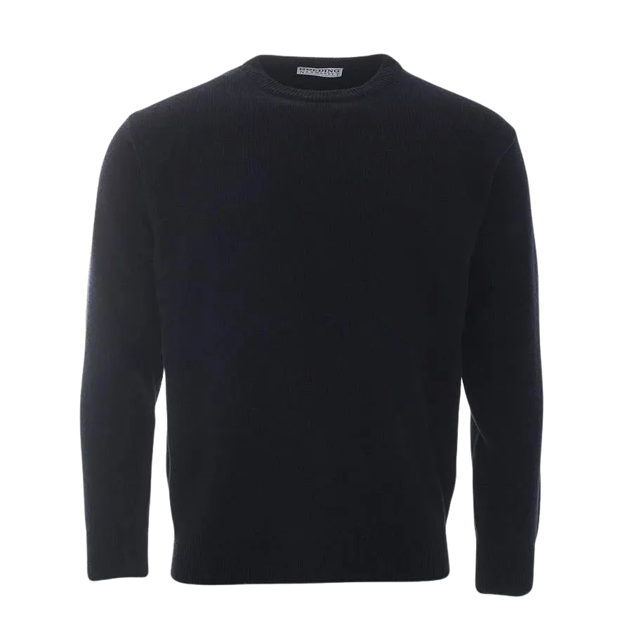 Golding Lambswool Crew Neck Sweater For Men In Navy | Coes