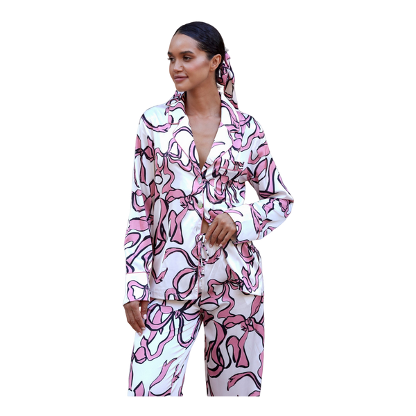 The Night Store Satin Trouser Pyjamas Set