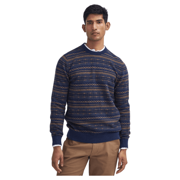 Barbour Orkney Fair Isle Crew Neck Sweater