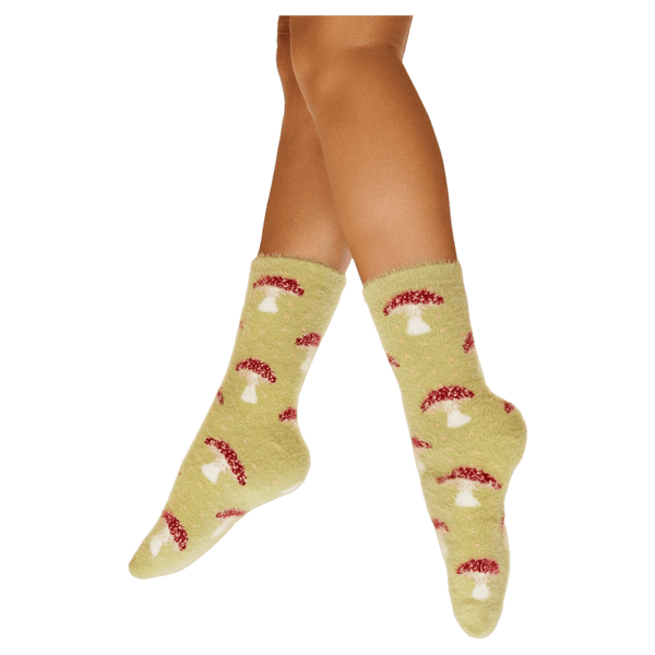 Powder Fuzzy Slipper Socks