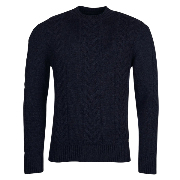 Barbour Essential Cable Knit Crew Neck Jumper