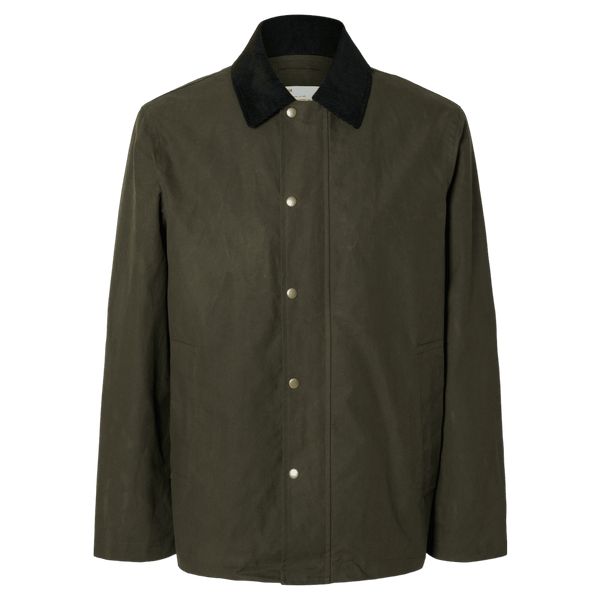 Selected Walter Waxed Cotton Jacket