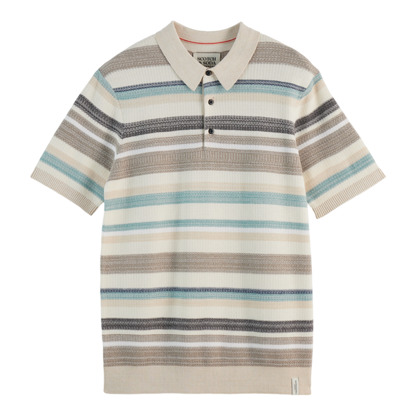 Scotch & Soda Structured Knitted Polo for Men