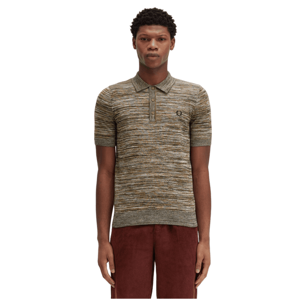 Fred Perry Space Dye Knitted Shirt for Men