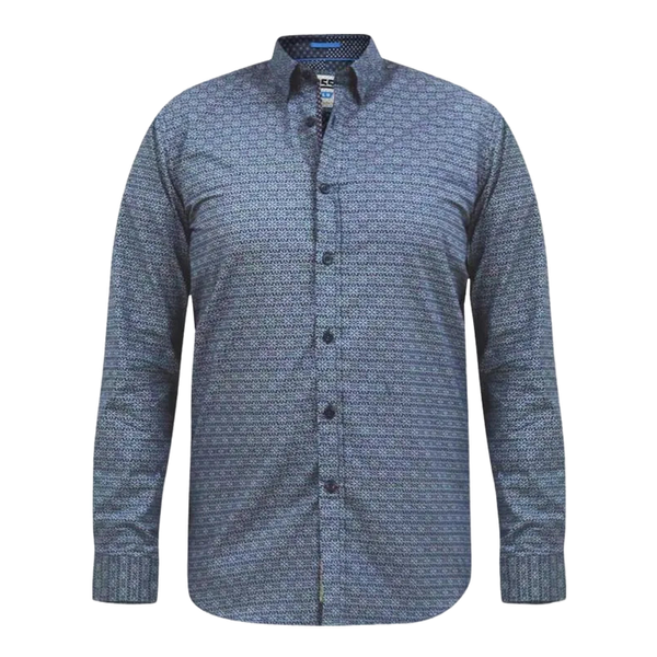 Duke Mangala Geometric AOP Button Down Long Sleeve Shirt