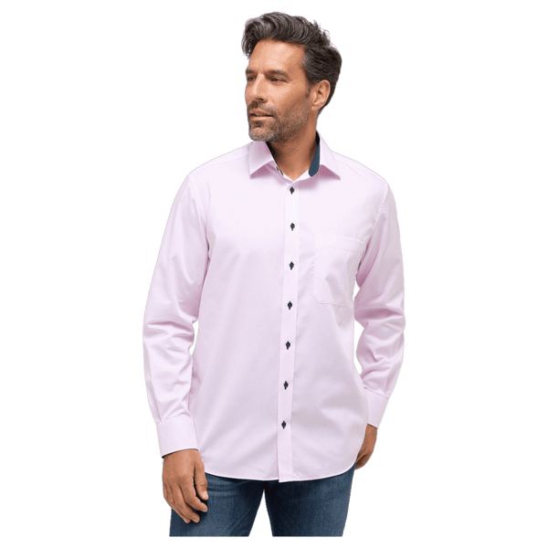 Eterna Long Sleeve Striped Formal Shirt