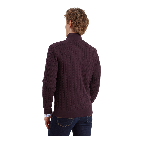 Schoffel Calton Cotton Cashmere Cable 1/4 Zip Jumper for Men