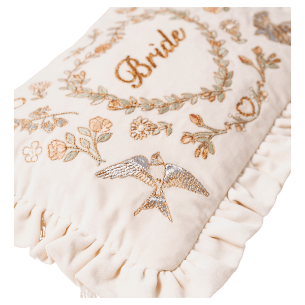 Elizabeth Scarlett Earth Goddess Bride Frill Velvet Pouch