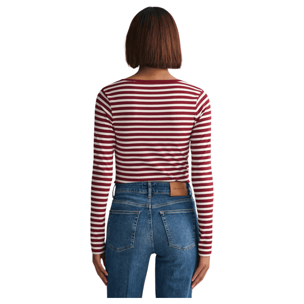 GANT Slim Striped Long Sleeve T-Shirt