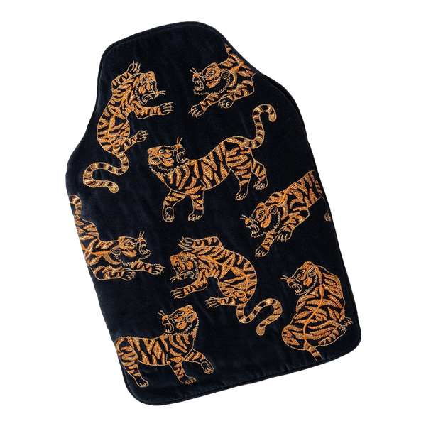 Elizabeth Scarlett Wild Tiger Velvet Hot Water Bottle