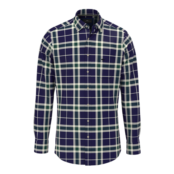 Fynch-Hatton Big Check Button Down Shirt