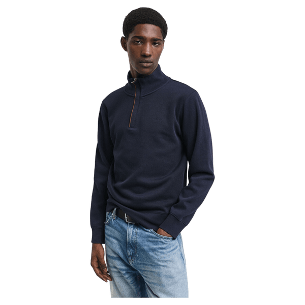 GANT Sacker Rib Half Zip Sweatshirt for Men