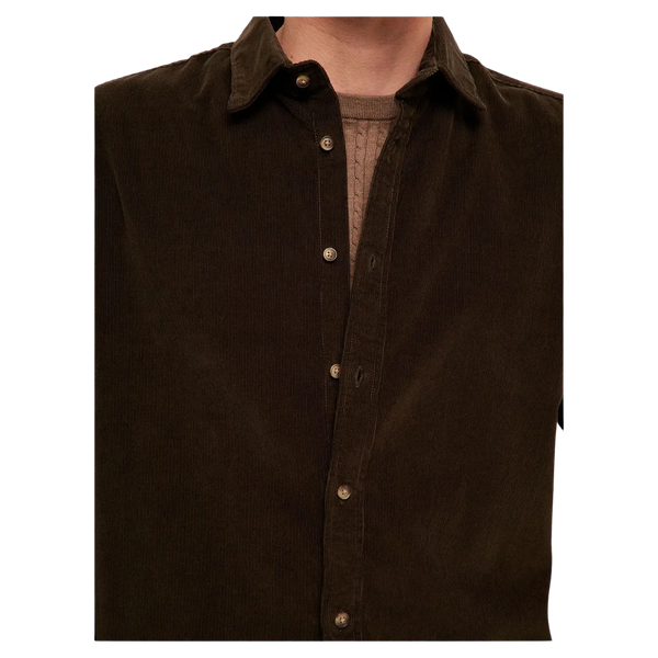 Selected Regular Owen Long Sleeve Cord Shirt