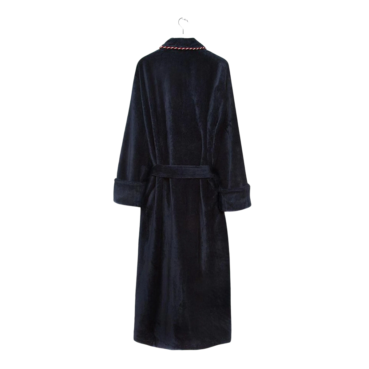 Bown Of London Earl Velour Piping Dressing Gown For Men In Navy And1 1253