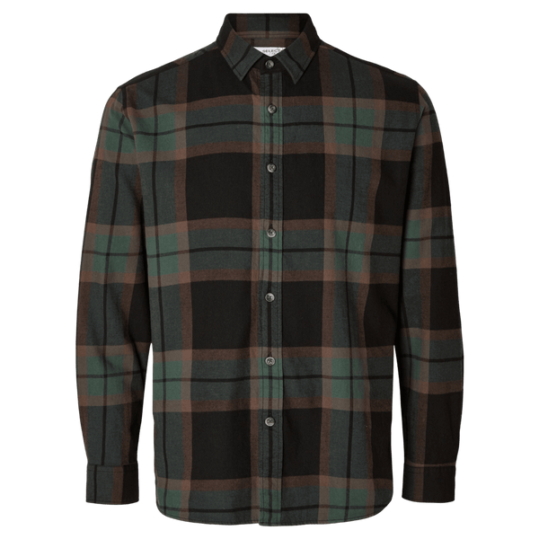 Selected Regowen Long Sleeve Flannel Shirt for Men