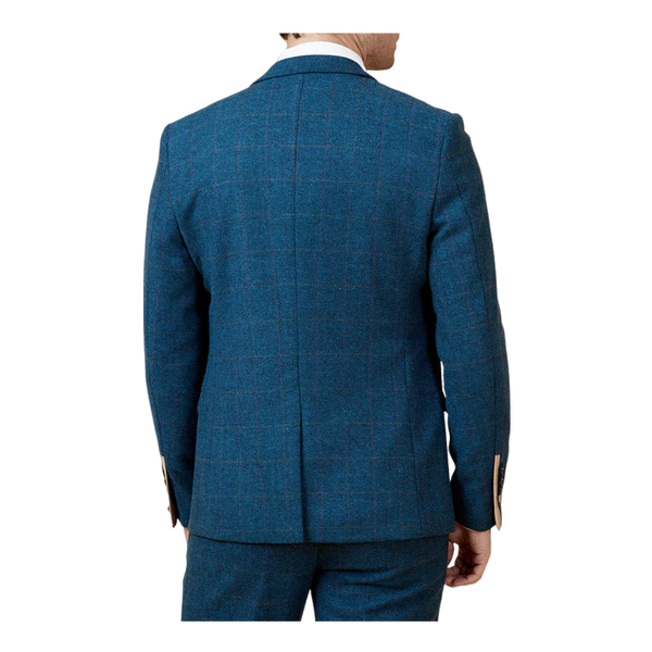 Marc Darcy Dion Tweed Check Suit Blazer