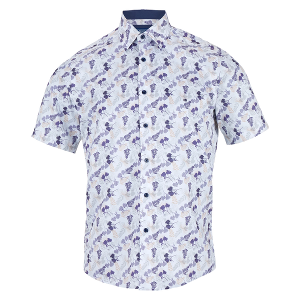DG's Drifter Short Sleeve Leaf Print Shirt for Men
