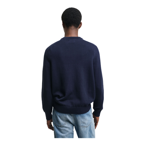 GANT Casual Cotton Saddle Crew Neck Sweatshirt