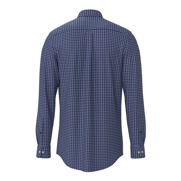 Fynch-Hatton Small Check Button Down Shirt for Men