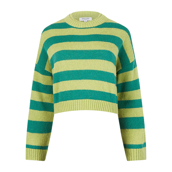 Great Plains Summer Stripe Knit Crew Neck Jumper Coes