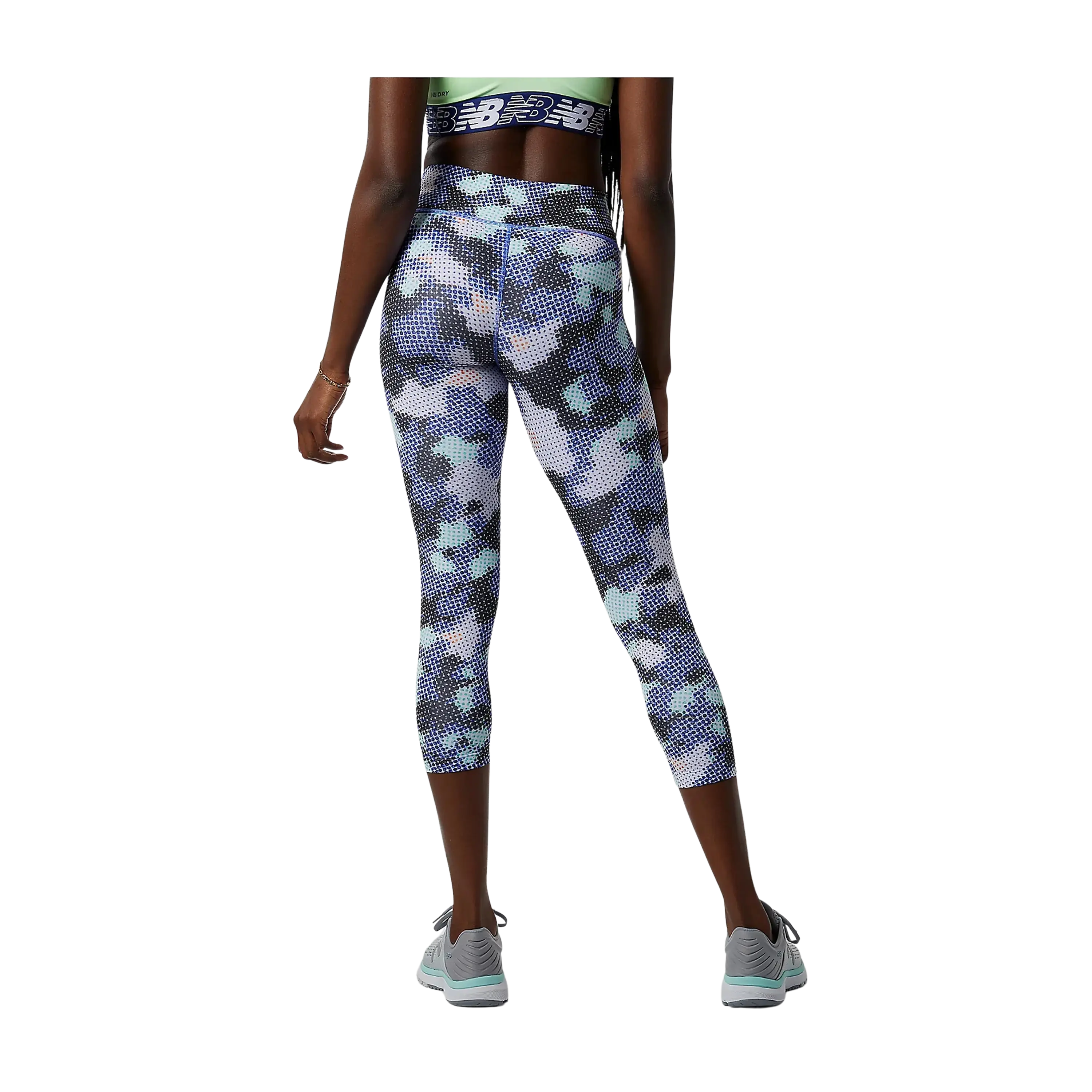 New Balance Printed Accelerate Capri Running Tights For Women