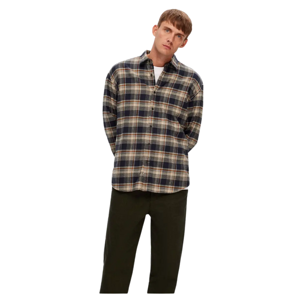 Selected Owen Checked Long Sleeve Flannel Shirt