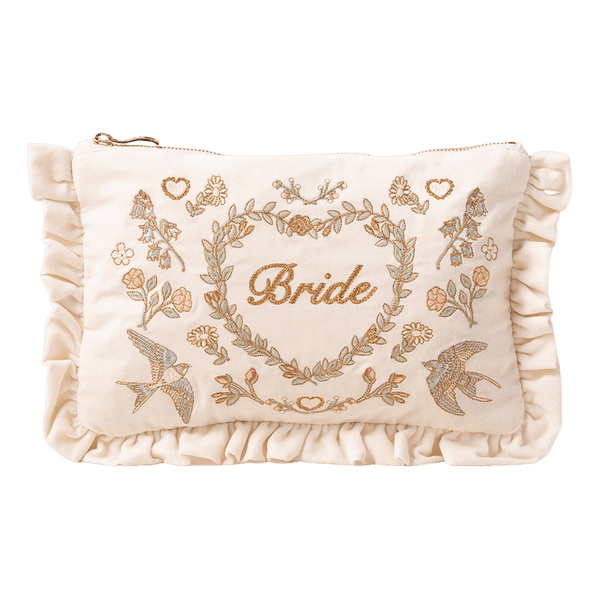 Elizabeth Scarlett Earth Goddess Bride Frill Velvet Pouch