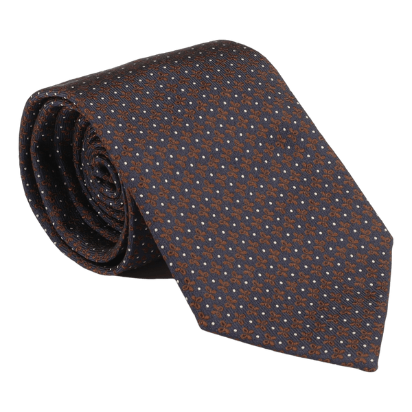 William David Small Neat Pattern Woven Tie