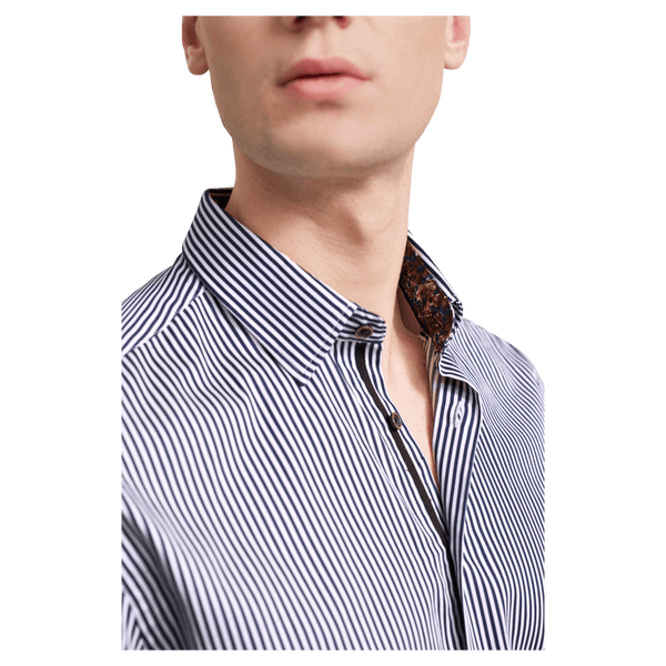 Bugatti Long Sleeve Stripe Shirt for Men