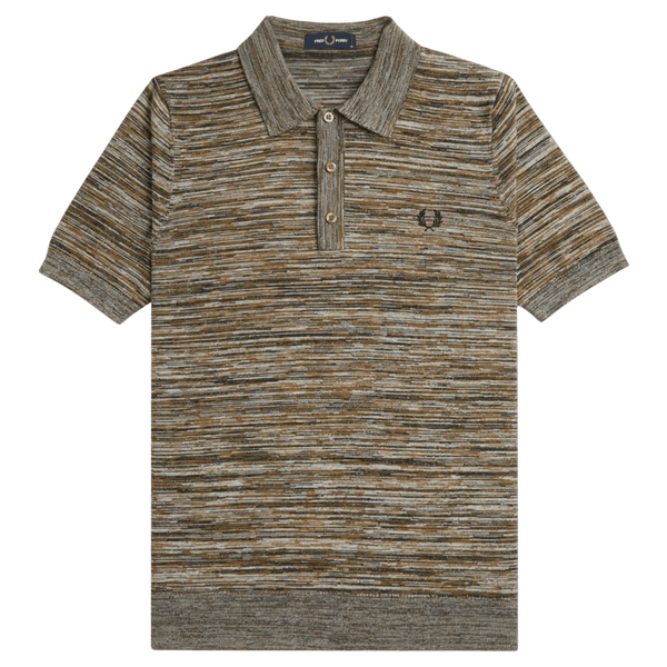 Fred Perry Space Dye Knitted Shirt for Men