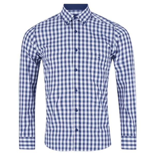 DG's Drifter Button Down Check Long Sleeve Shirt