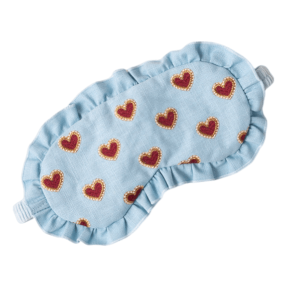 Elizabeth Scarlett Love Hearts Cotton Eye Mask