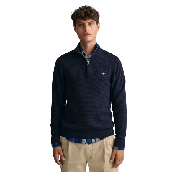 GANT Cotton Texture Half Zip