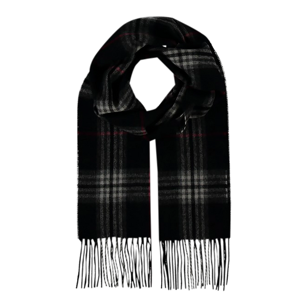 Fraas Plaid Wool/Cashmere Scarf