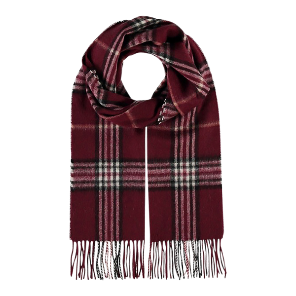 Fraas Plaid Wool/Cashmere Scarf