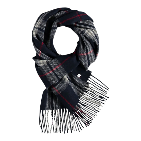 Fraas Plaid Wool/Cashmere Scarf